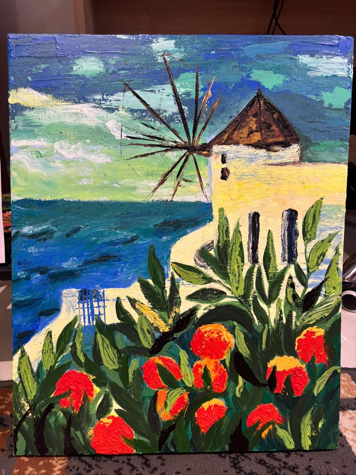 Spatula Work on Canvas