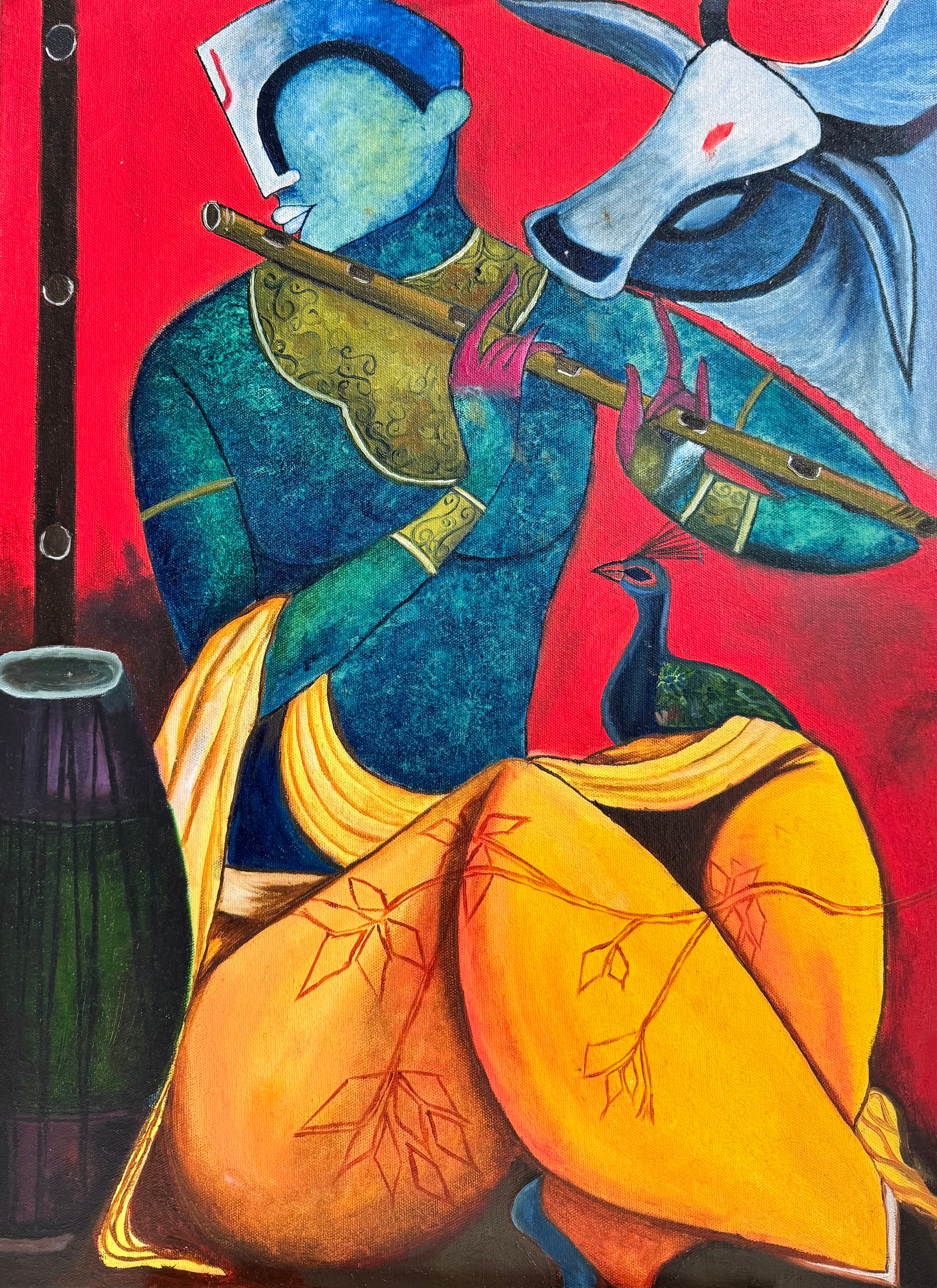 Abstract Work on Canvas